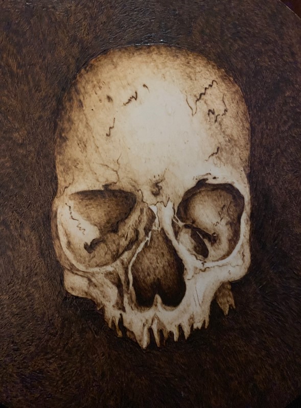 Pyrography wood burning art : r/halloween