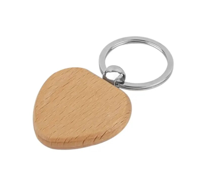 wooden heart tag